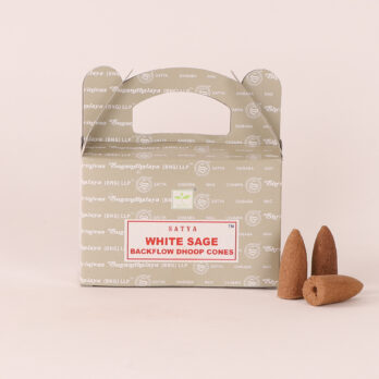 Lot de 3 encens Satya sauge blanche en cônes à refoulement