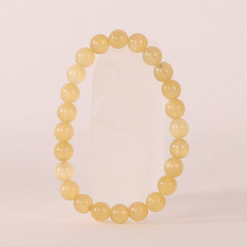 Bracelet Calcite Orange 'A' perles 8mm