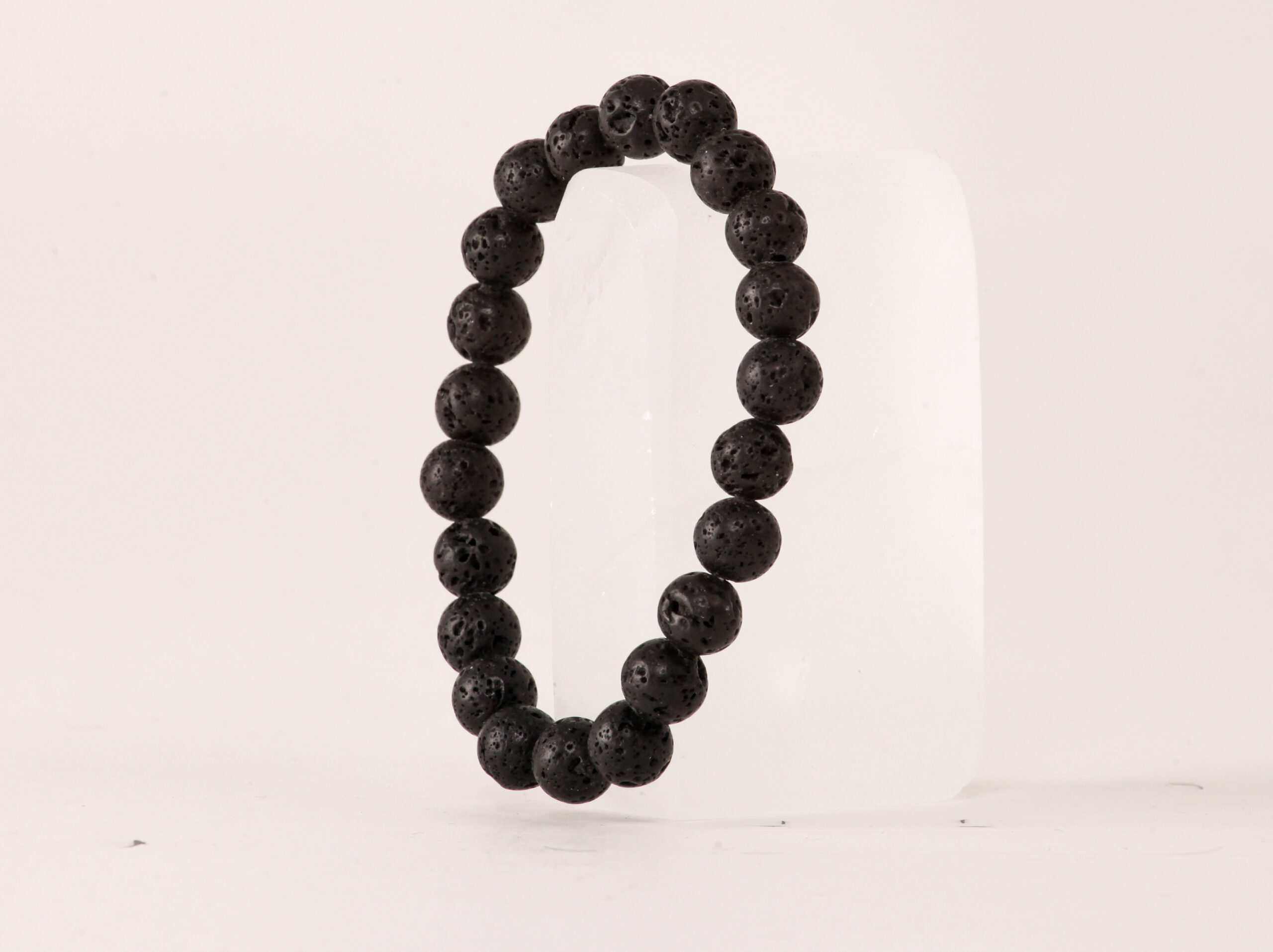 Bracelet Pierre de Lave 'A' perles 8mm 1 Bracelet Pierre de Lave 'A' perles 8mm