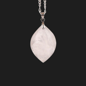 Pendentif marquise Cristal de Roche blanc