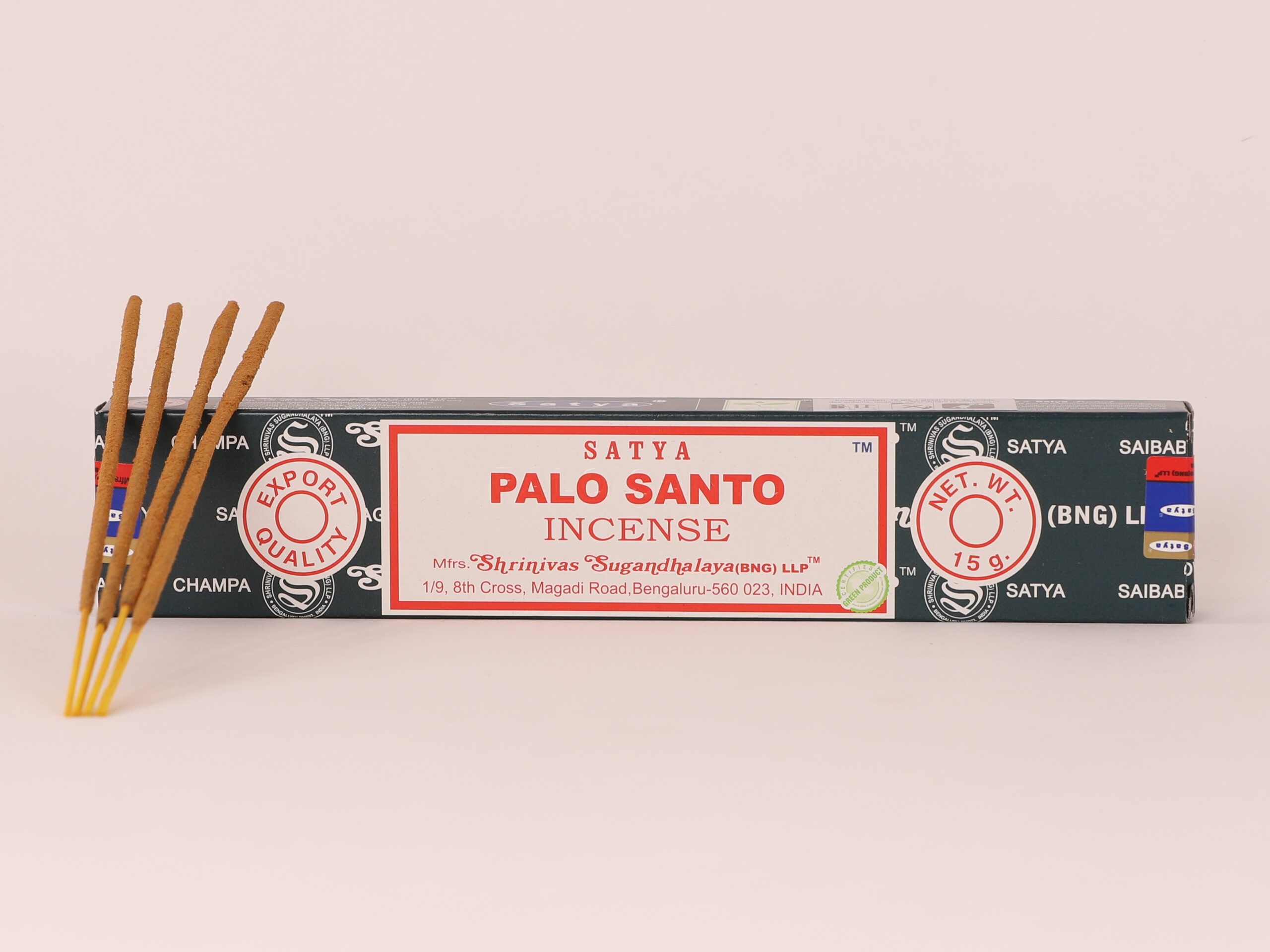 Lot de 5 encens Satya Palo santo en bâtons