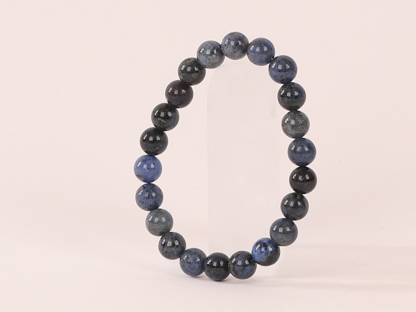 Bracelet Dumortérite 'A' perles 8mm 5 Bracelet Dumortérite 'A' perles 8mm