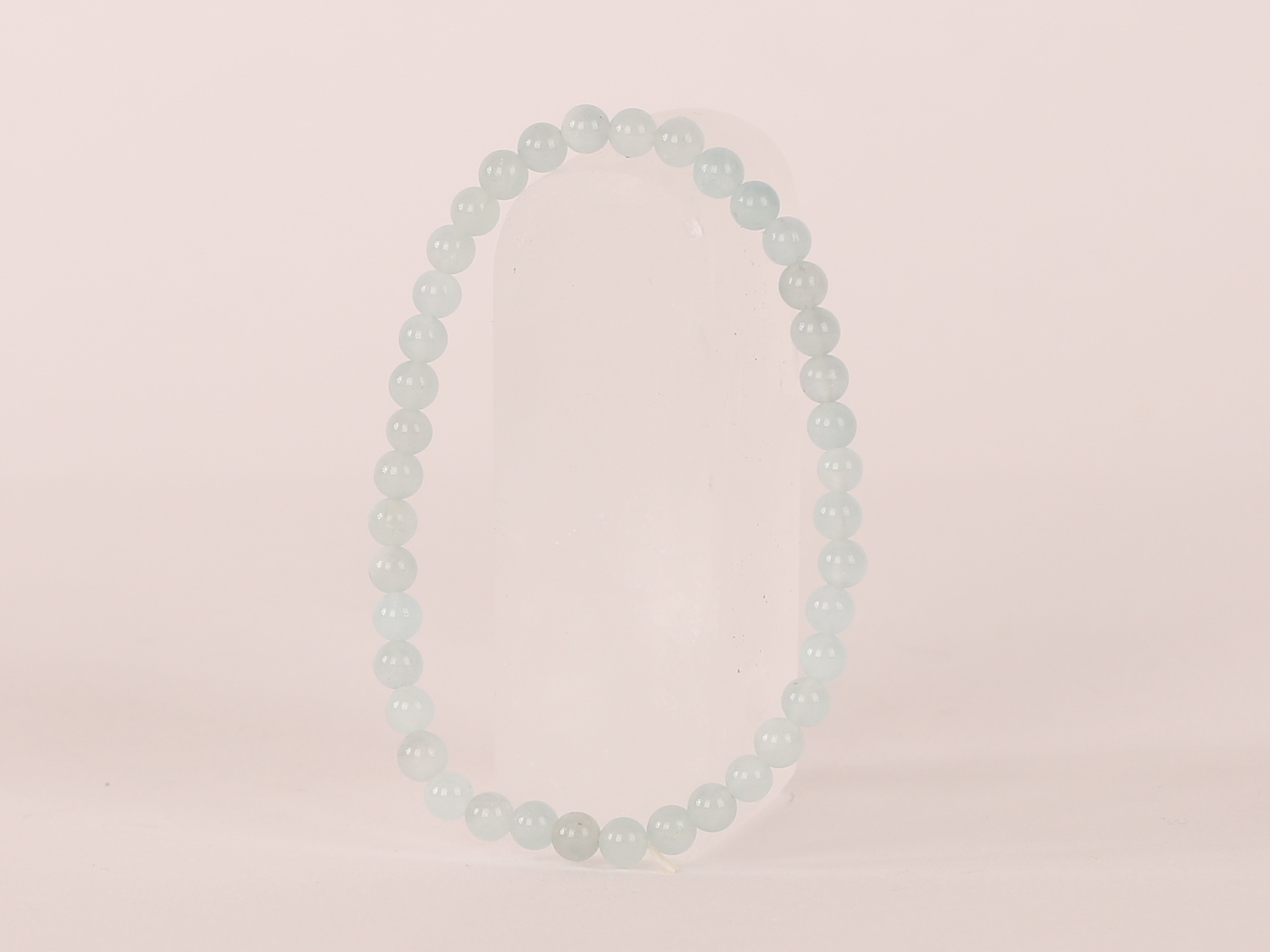 Bracelet Aigue Marine 'AA+' perles 4mm 14 Bracelet Aigue Marine 'AA+' perles 4mm