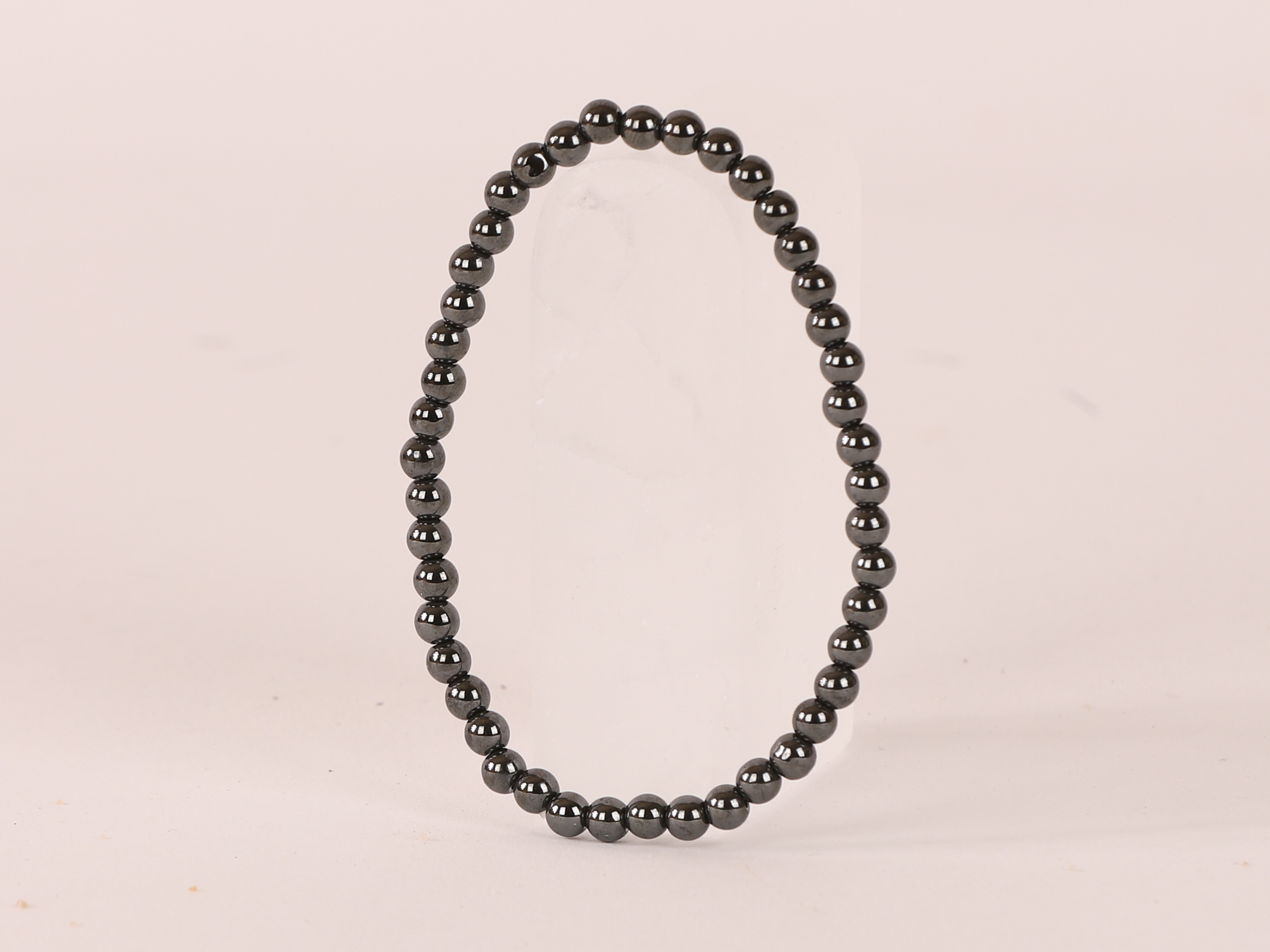 Bracelet Hématite 'A' perles 4mm 10 Bracelet Hématite 'A' perles 4mm