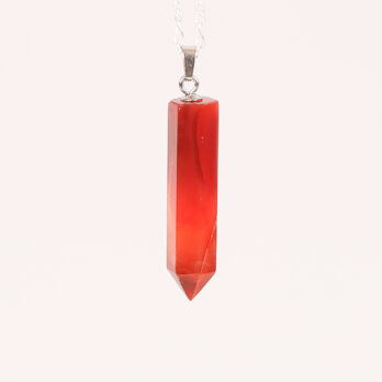 Pendentif pointe Cornaline