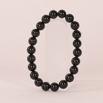 Bracelet Tourmaline Noire 'A' perles 8mm