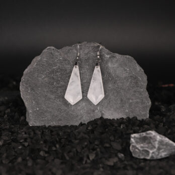 Boucles d'oreilles cravate en Cristal de Roche blanc attache crochet 6 Foc ENZAVORqgcrVIxF4skvEnu5KEUhnHoqdbKAy2nw