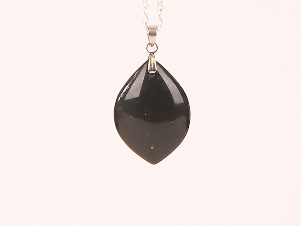 Pendentif marquise Tourmaline Noire