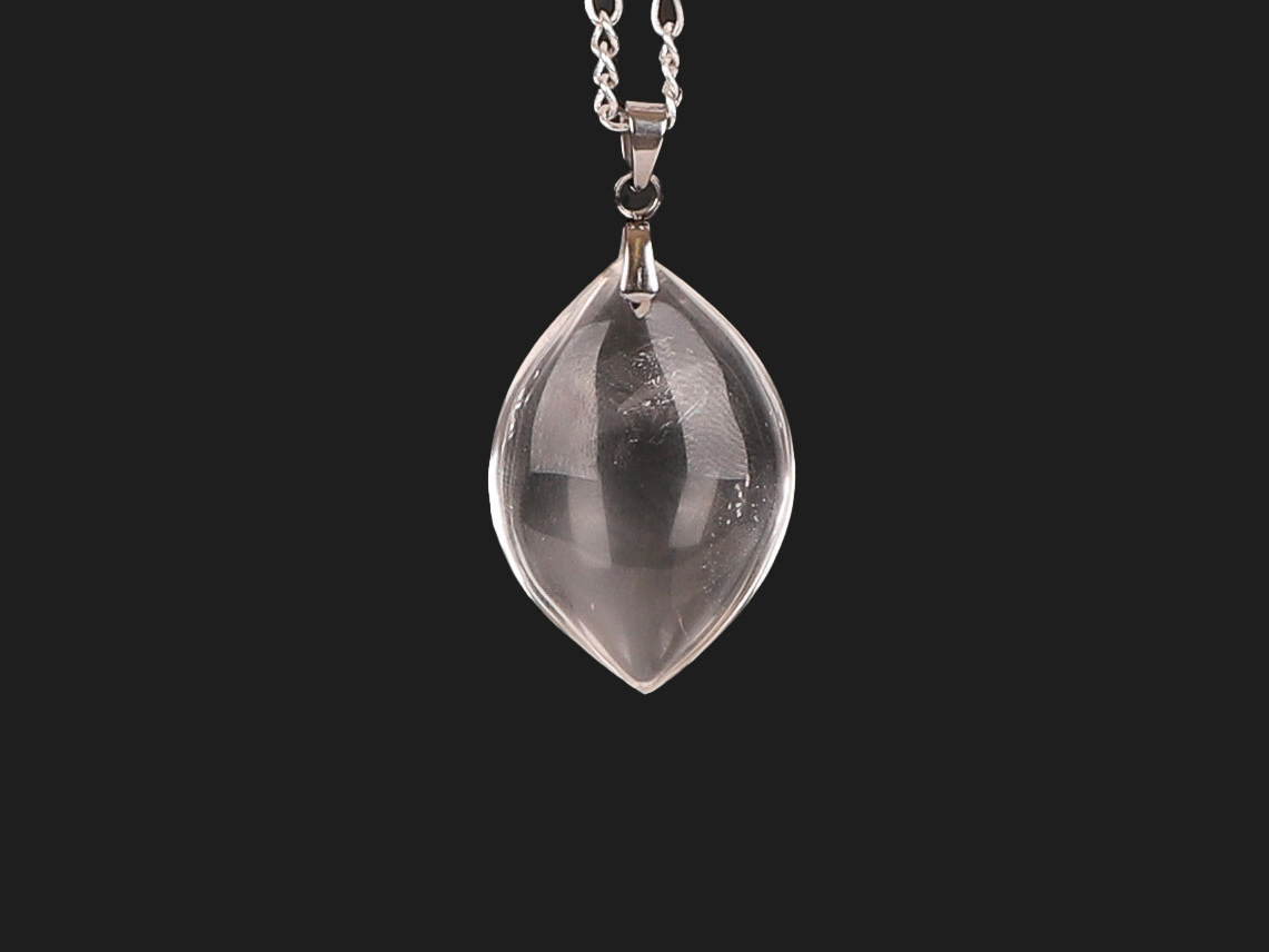 Pendentif marquise Cristal de Roche