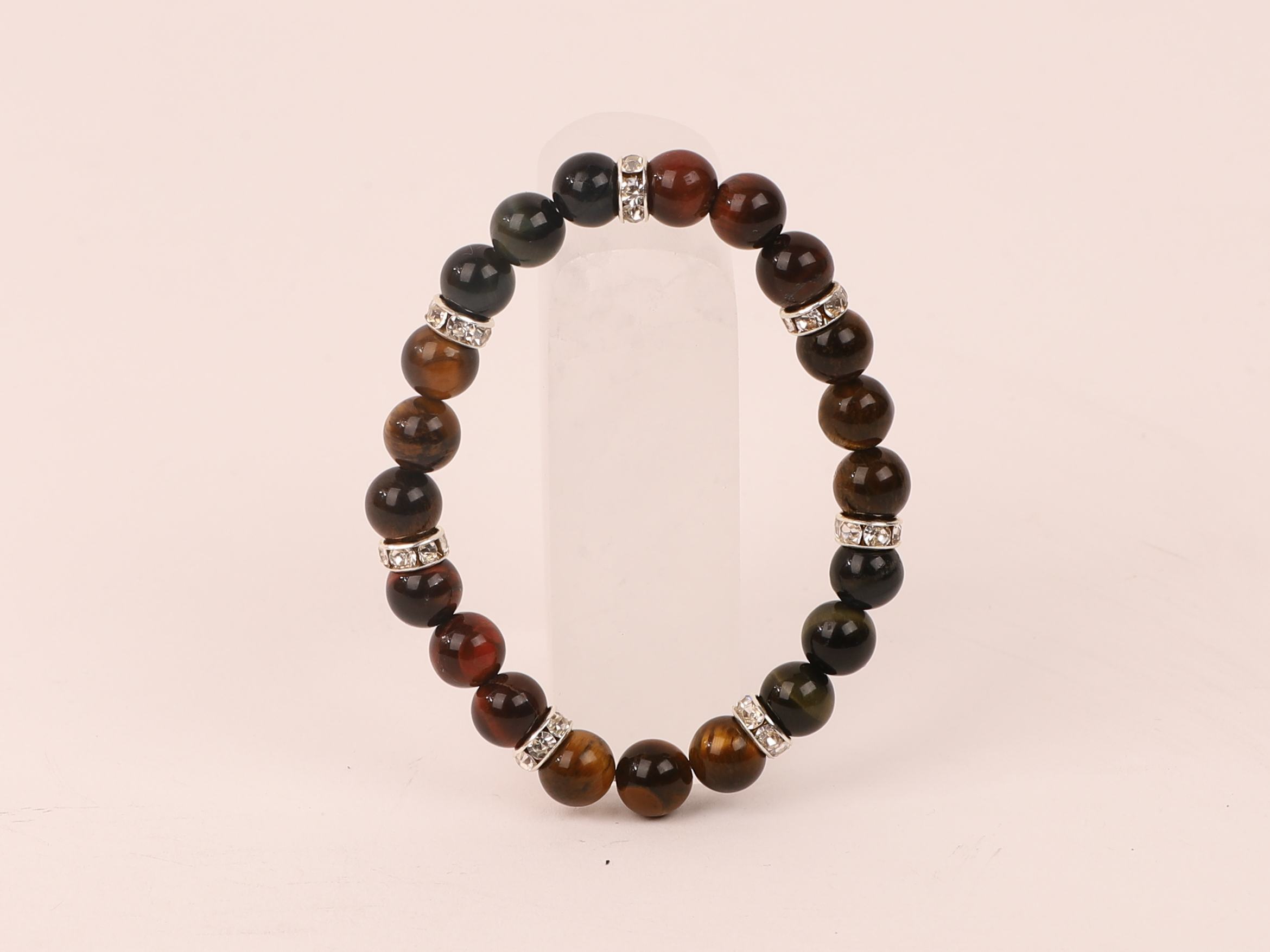 Bracelet Trois Oeil breloques 8mm