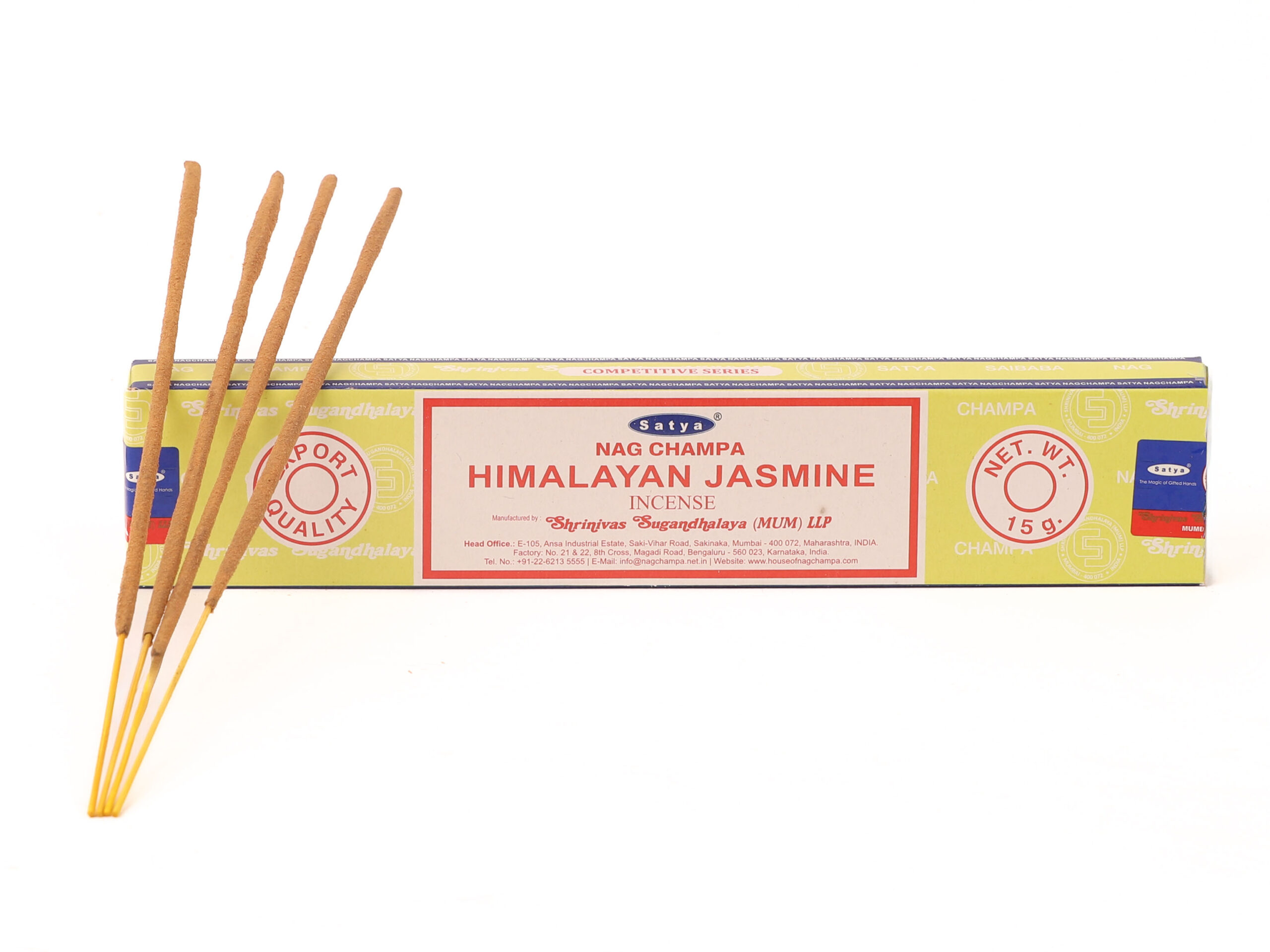 Lot de 5 encens Satya Himalayan Jasmine en bâtons