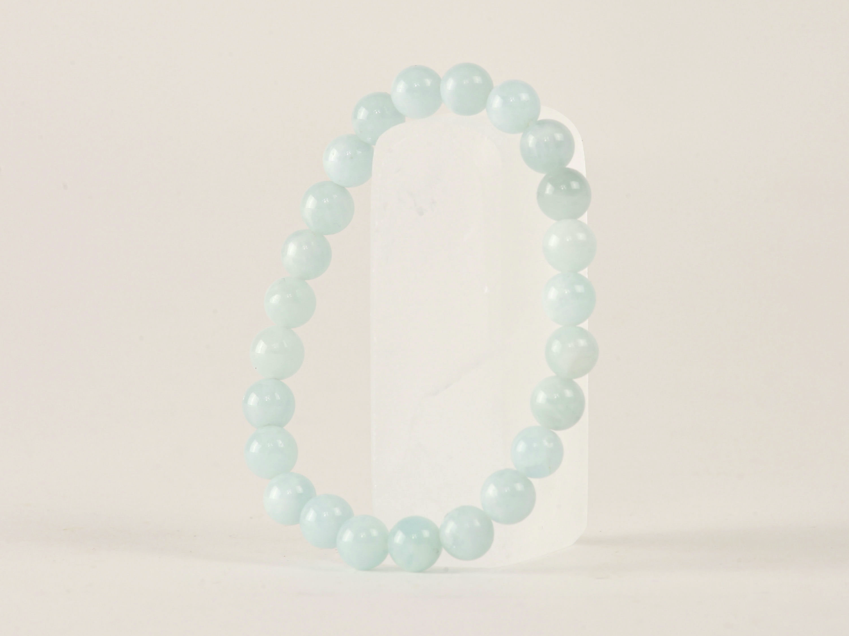 Bracelet Aigue Marine 'AA+' perles 8mm 16 Bracelet Aigue Marine 'AA+' perles 8mm