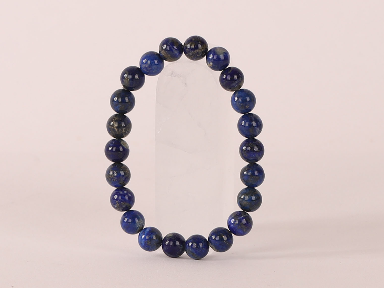 Bracelet Lapis Lazuli 'AA' perles 8mm 20 Bracelet Lapis Lazuli 'AA' perles 8mm