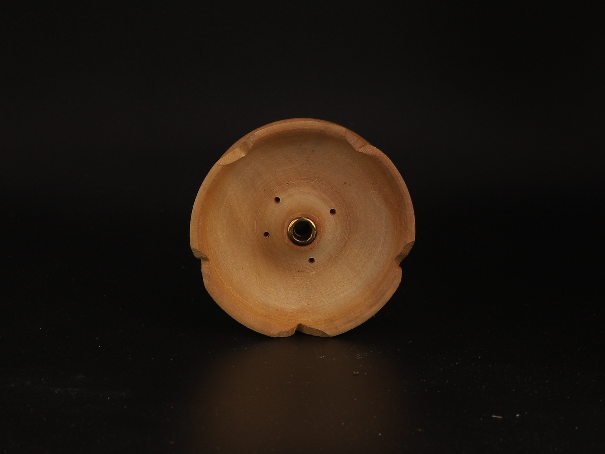 Porte-encens en bois Fleur de Lotus