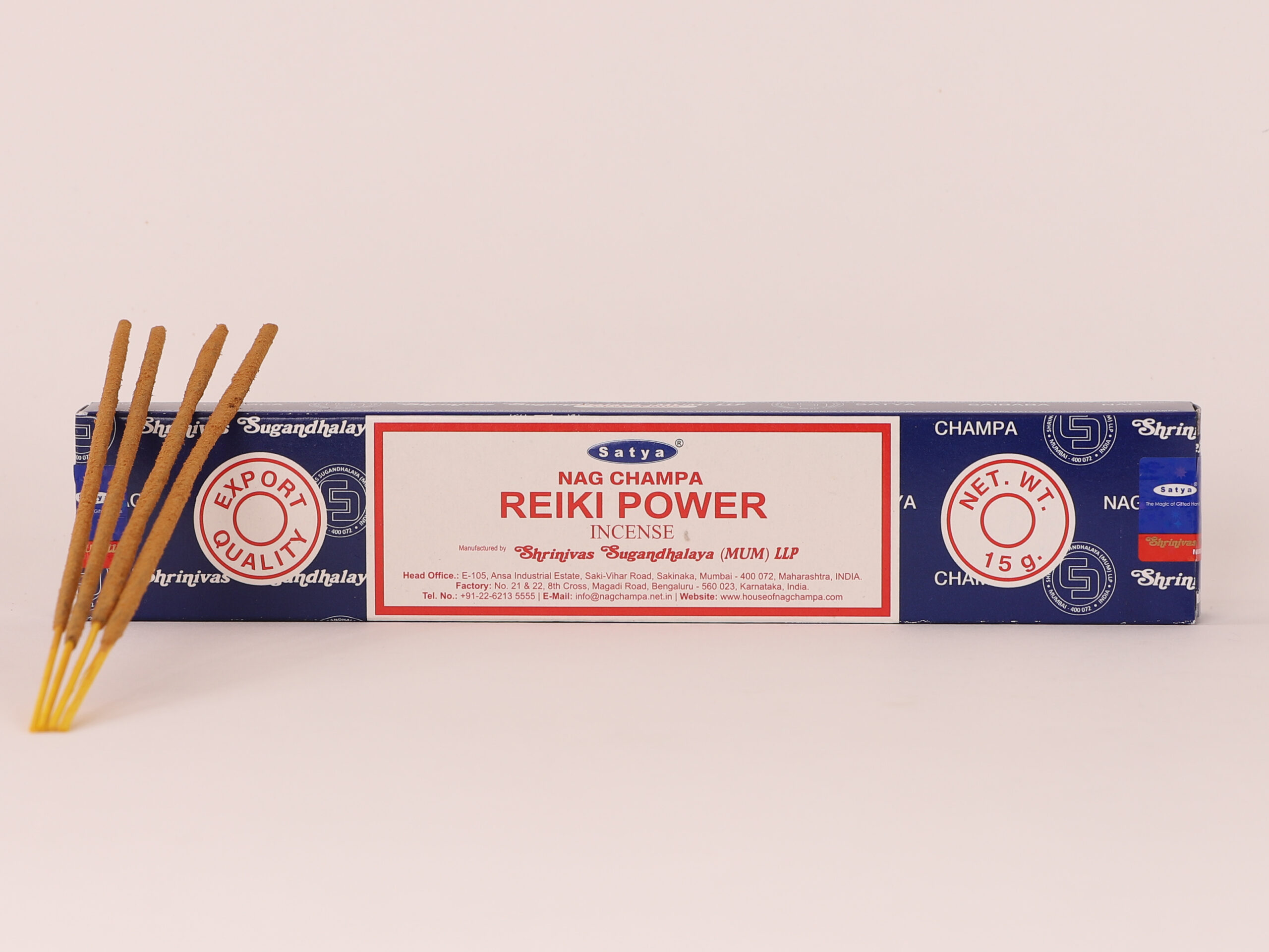 Lot de 5 encens Satya Reiki power en bâtons