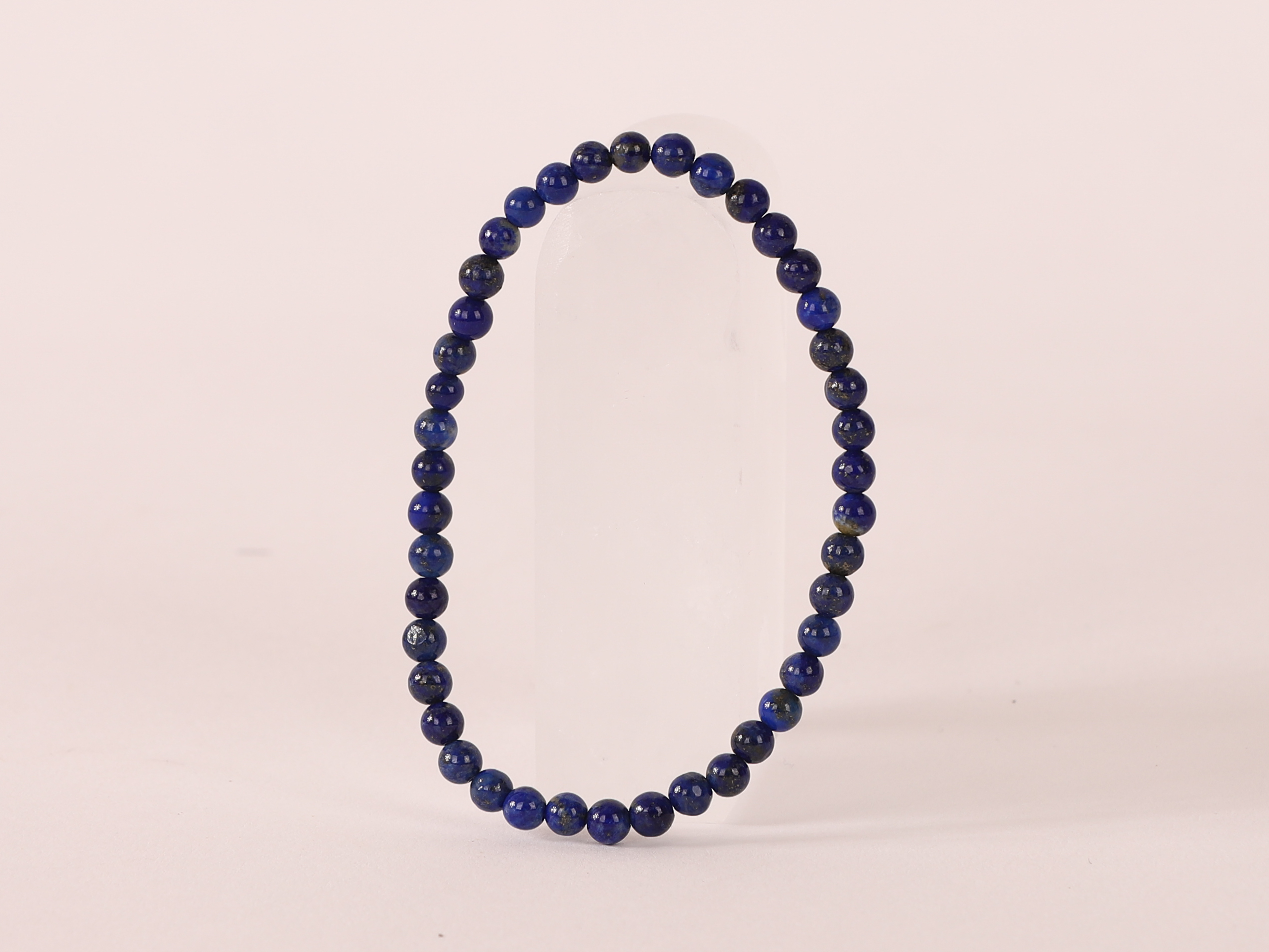 Bracelet Lapis Lazuli 'AA' perles 4mm 19 Bracelet Lapis Lazuli 'AA' perles 4mm