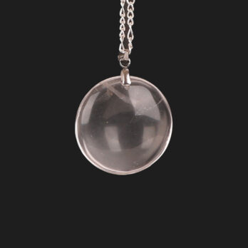 Pendentif cercle Cristal de Roche