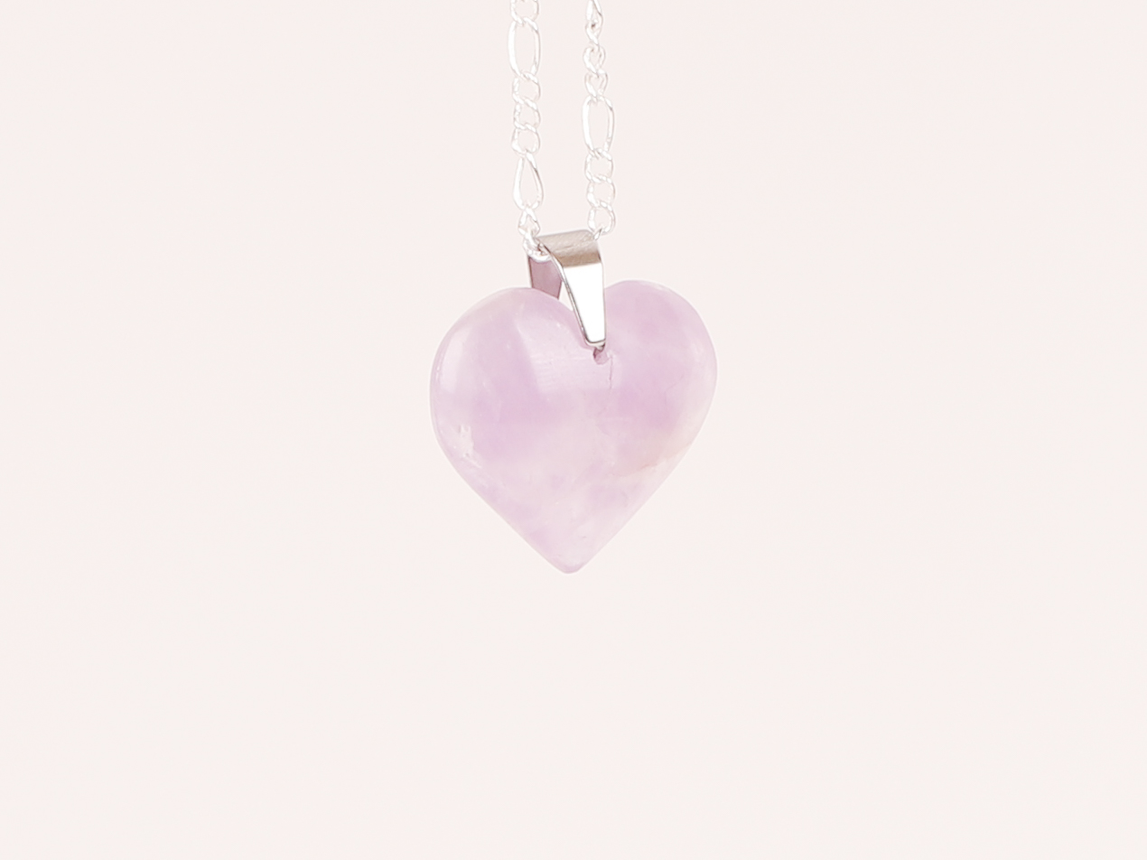 Pendentif coeur Améthyste