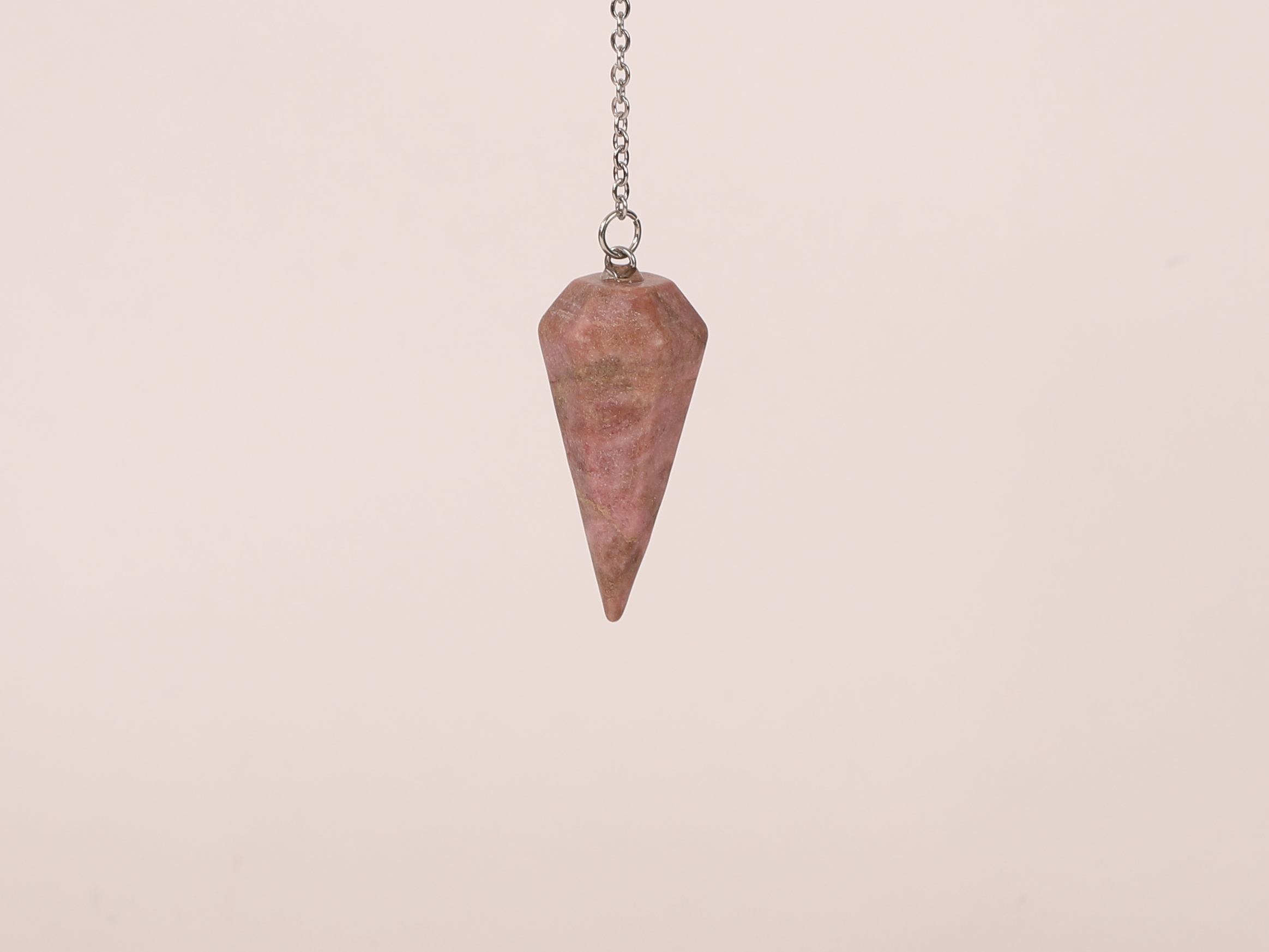 Pendule Rhodonite conique