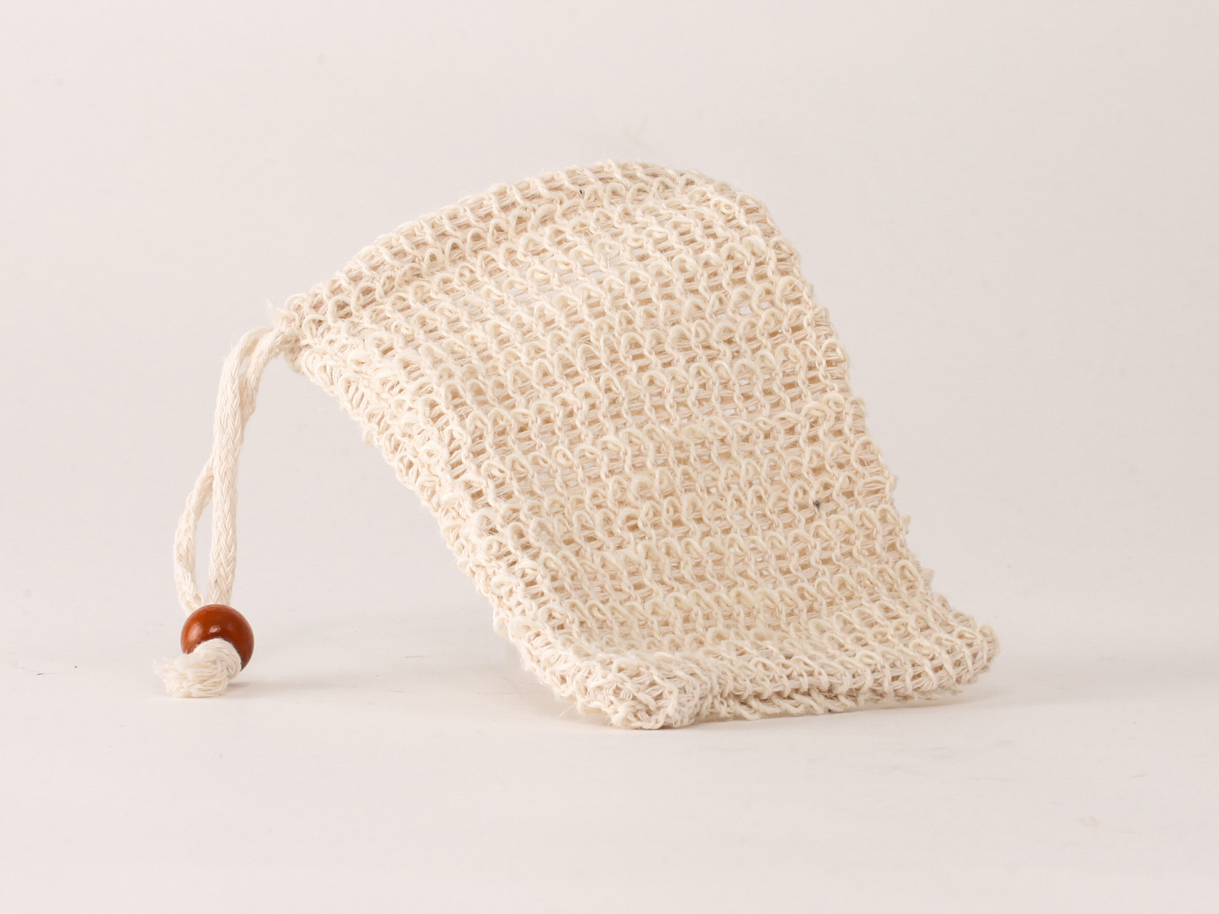 Lot de 5 gants en sisal naturel avec un cordon de serrage