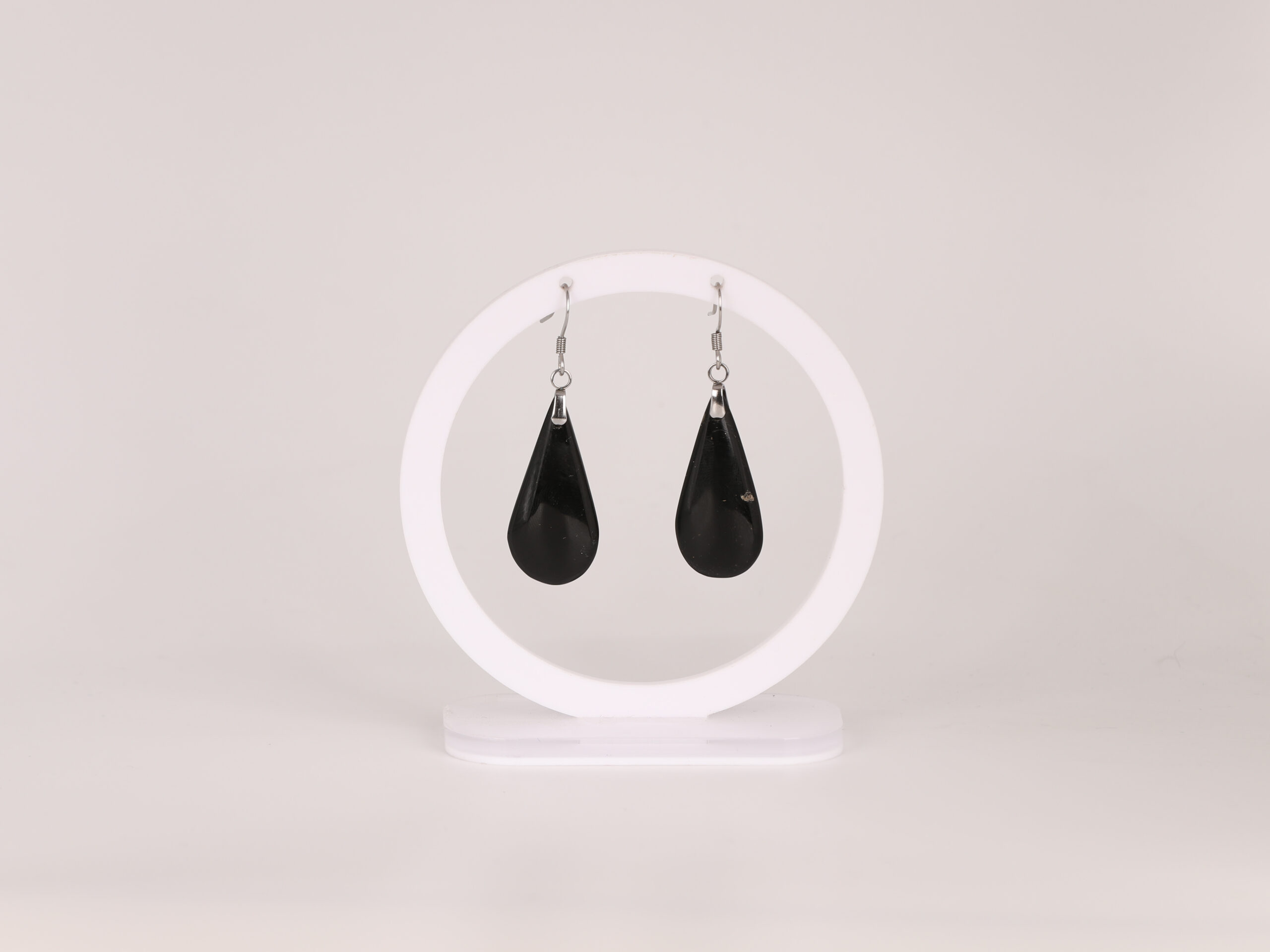 Boucles d'oreilles goutte en Tourmaline attache crochet