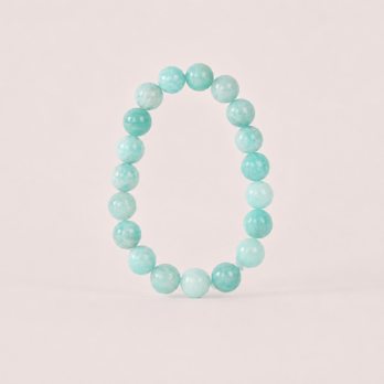 Bracelet Amazonite 'AA' perles 10mm