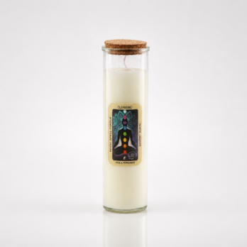 Bougie Rituelle Nettoyage – Jaspe Blanc & Sauge-Poivrée