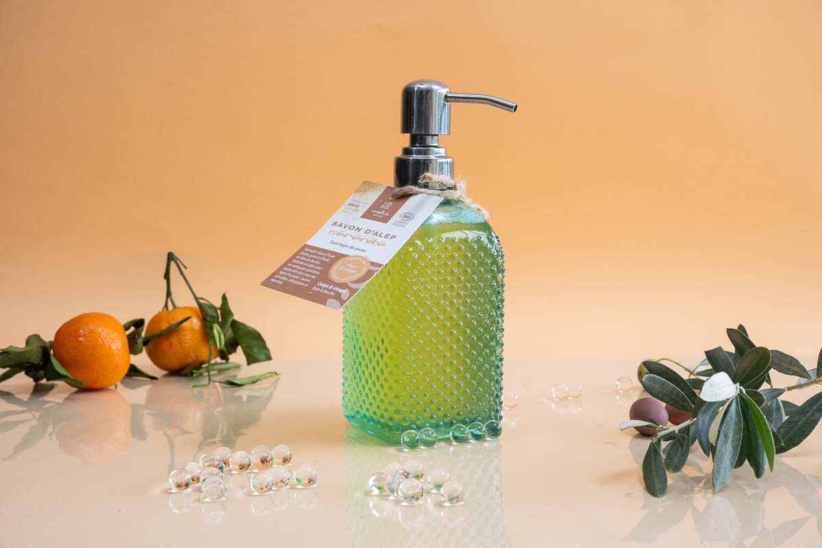 Savon d'Alep liquide fleur d'oranger "Sérénité" certifié BIO 5 5Nz5qQ6krI3hAb5e4dblMylY ZAtPPhjRUio0ya62NQ