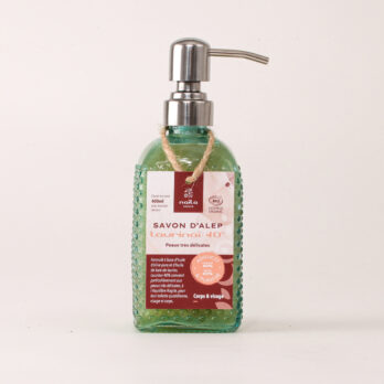 Savon d'Alep liquide 40% "Laurinaï" certifié BIO 8 6WBgD6z Lx MI5uyAQzJhb3XyJGolvZlEYsPaG2RXjc