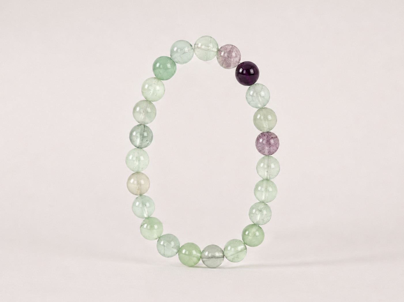 Bracelet Fluorite 'A' perles 8mm