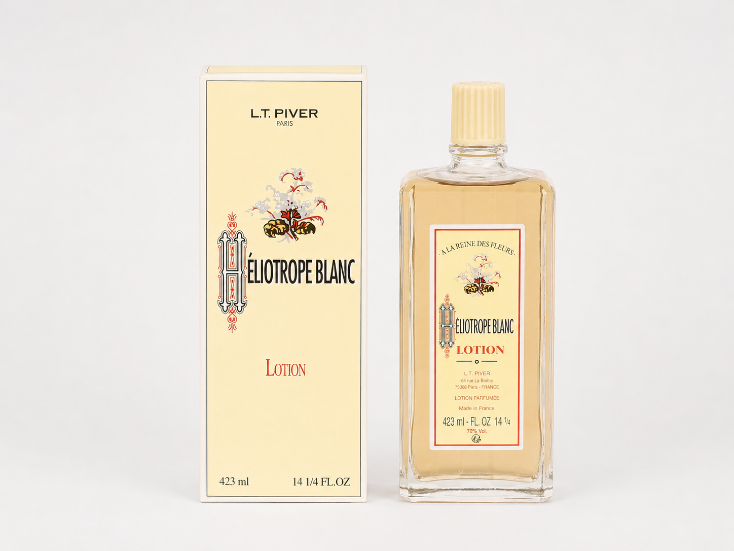 Lotion Héliotrope Blanc par L.T Piver (423ml) 3