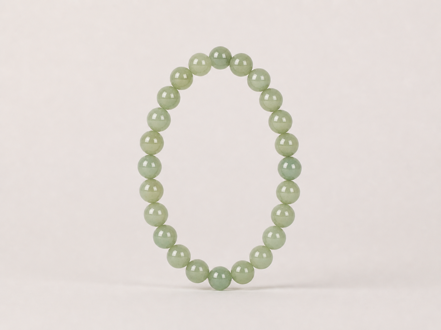 Bracelet Aventurine Verte 'A' perles 10mm