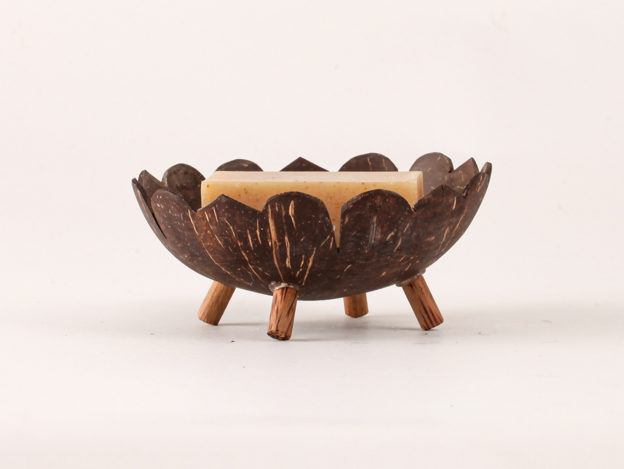 Porte savon en coconut "rond" 1 Porte savon en coconut "rond"