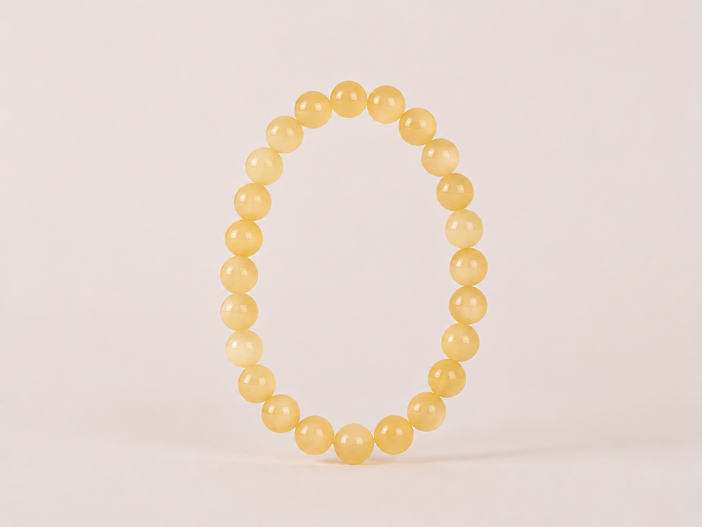 Bracelet Calcite Orange 'A' perles 8mm