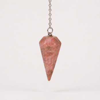 Pendule Rhodonite conique