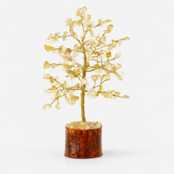 Arbre du bonheur Citrine 19cm