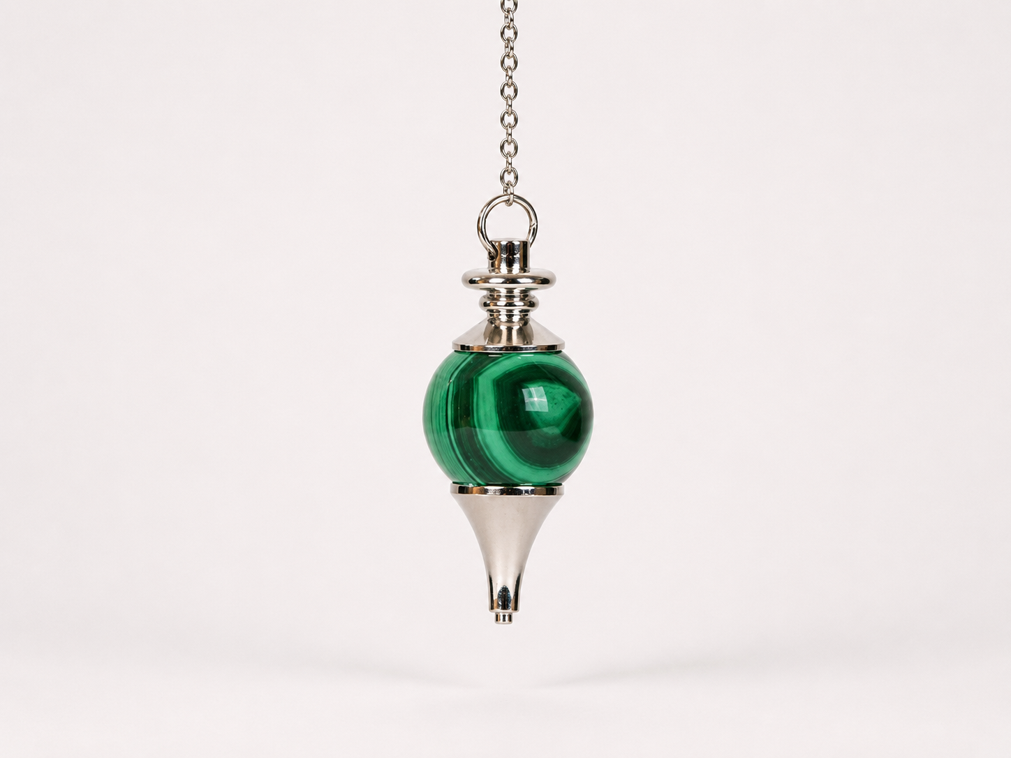 Pendule Malachite sphérique 21 Pendule Malachite sphérique