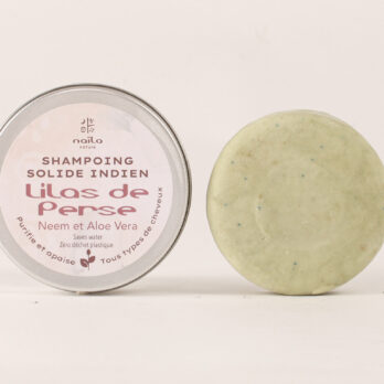 Shampoing solide Ayurvédique "Lilas de Perse" Purifiant & Apaisant