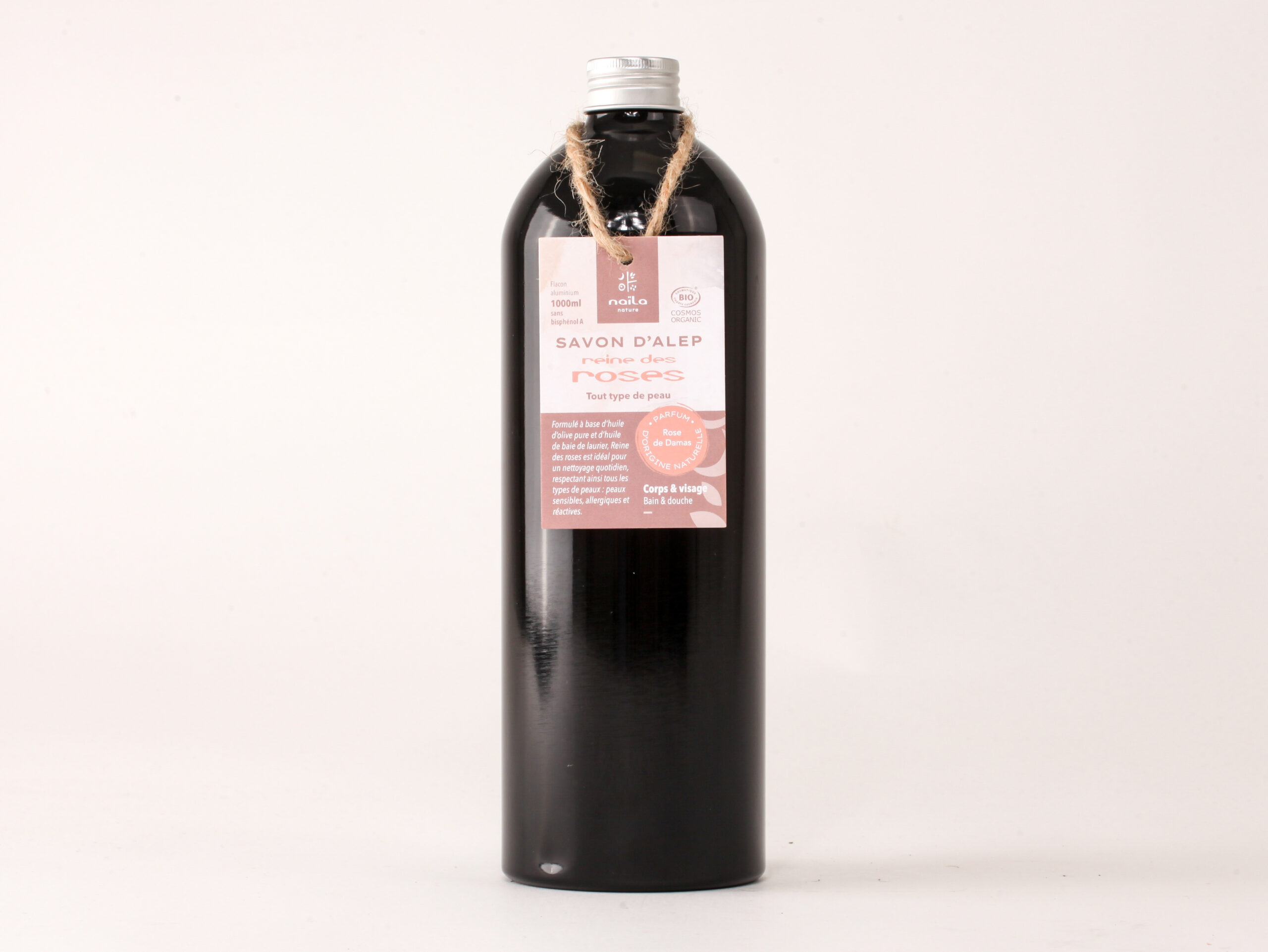 Savon d'Alep liquide rose de Damas "Reine des roses" certifié Bio 1 Savon d'Alep liquide rose de Damas "Reine des roses" certifié Bio