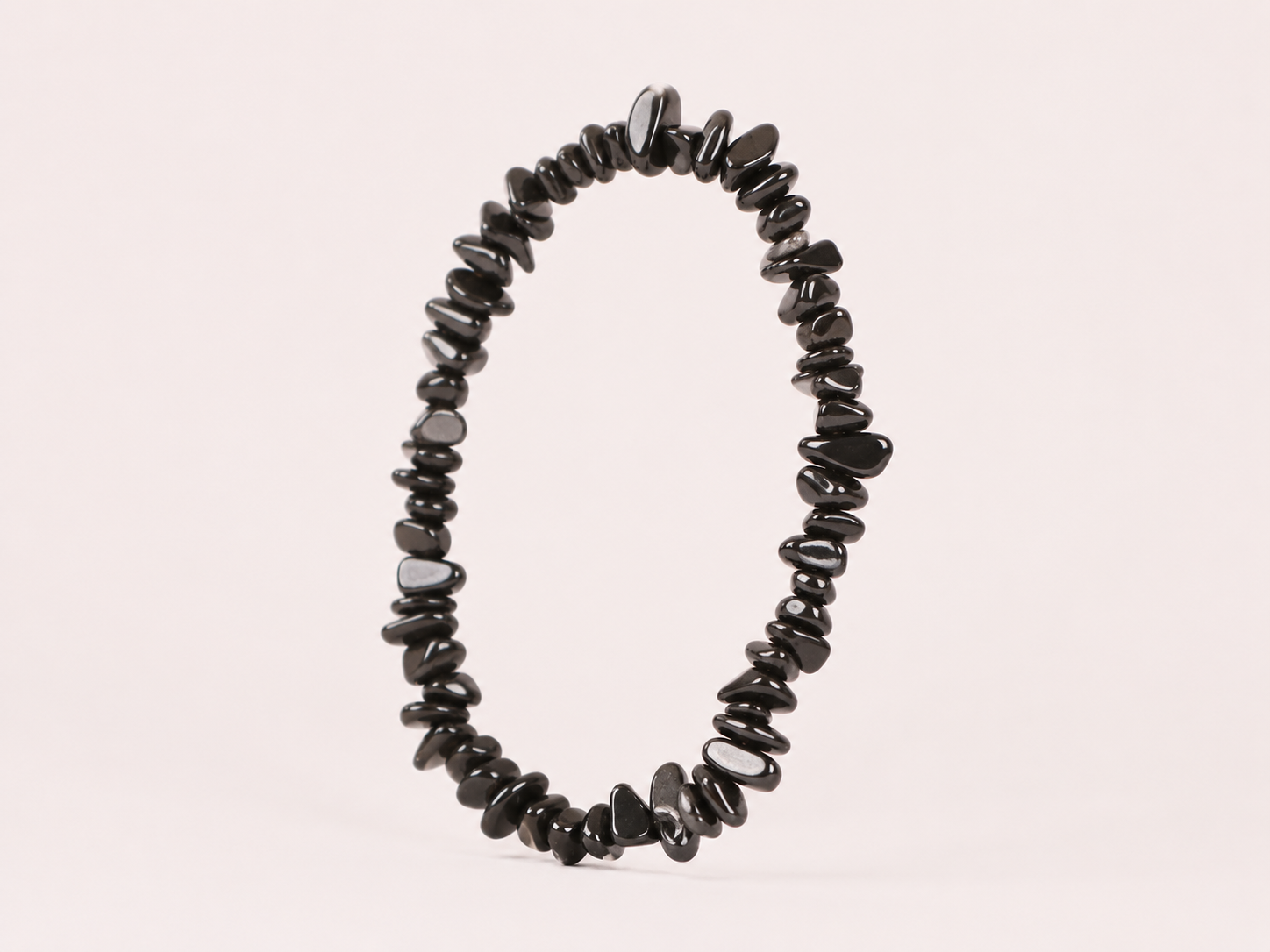 Bracelet Hématite chips 'A' perles 8mm 14 Bracelet Hématite chips 'A' perles 8mm
