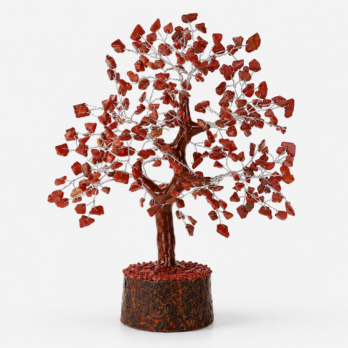 Arbre du Bonheur Jaspe Rouge 25cm