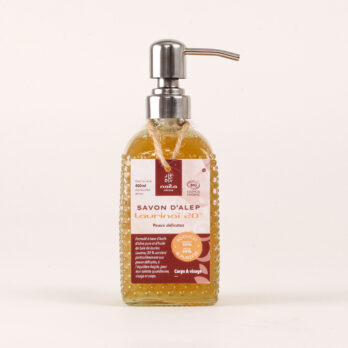 Savon d'Alep liquide 20% "Laurinaï" certifié BIO 10 bVpuLF0X14j5BM5Y cWSEwyMN8ThJ2MDvKSYeuk6cAw