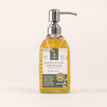 Savon d'Alep liquide pure olive "Olinaï" certifié BIO 10 hZW91d9F61Pz6lh zpTeTwvDKQ43kacP0CVlUcYZMo