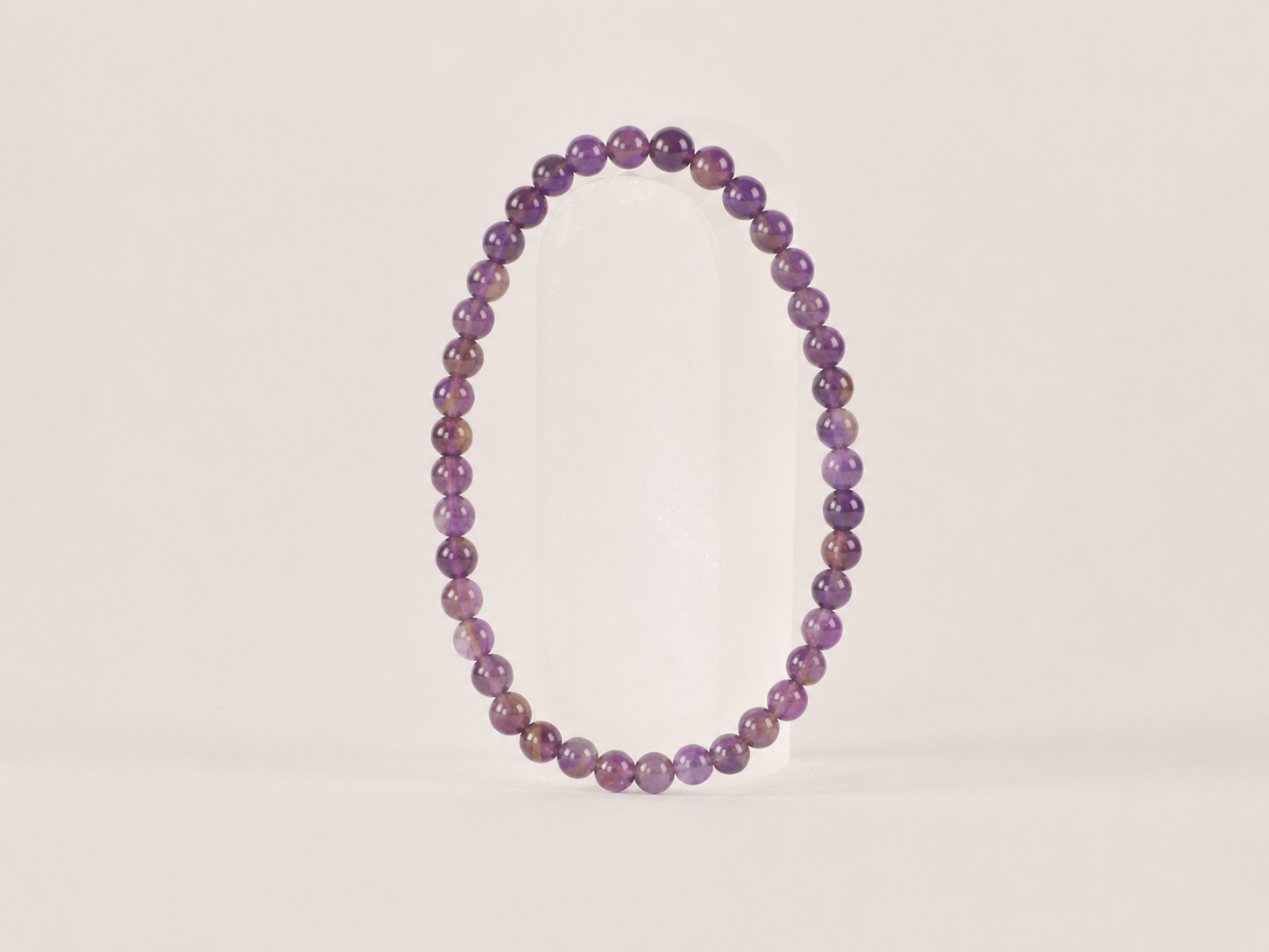 Bracelet Améthyste ‘A’ Dark perles 4mm 18 Bracelet Améthyste ‘A’ Dark perles 4mm