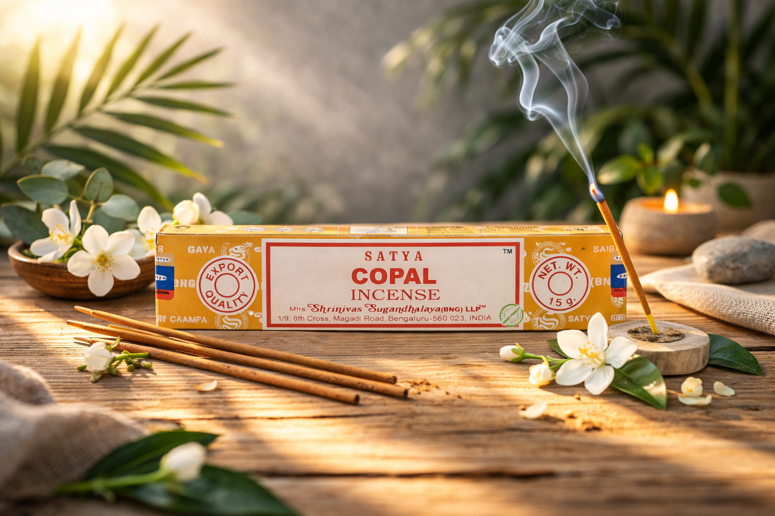 Lot de 5 encens Satya Copal en bâtons 2