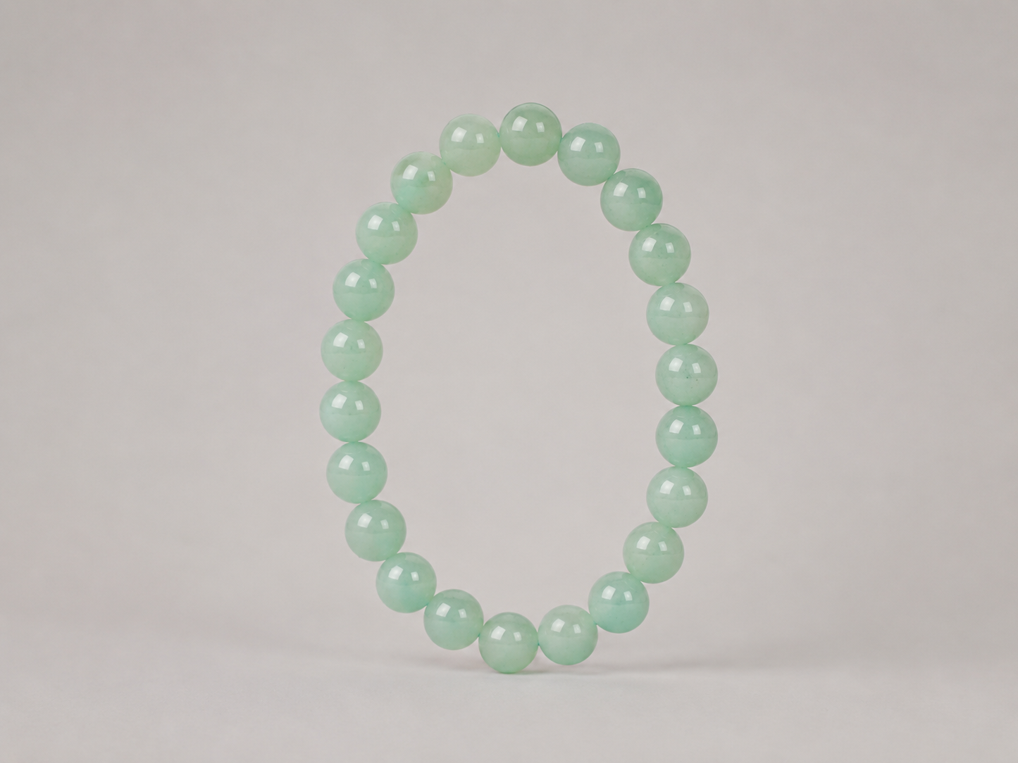 Bracelet Aventurine Verte 'A' perles 8mm