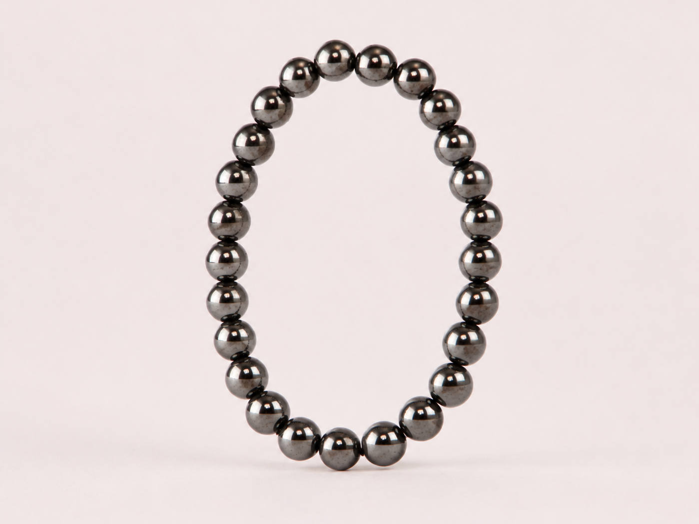 Bracelet Hématite 'A' perles 8mm 12 Bracelet Hématite 'A' perles 8mm
