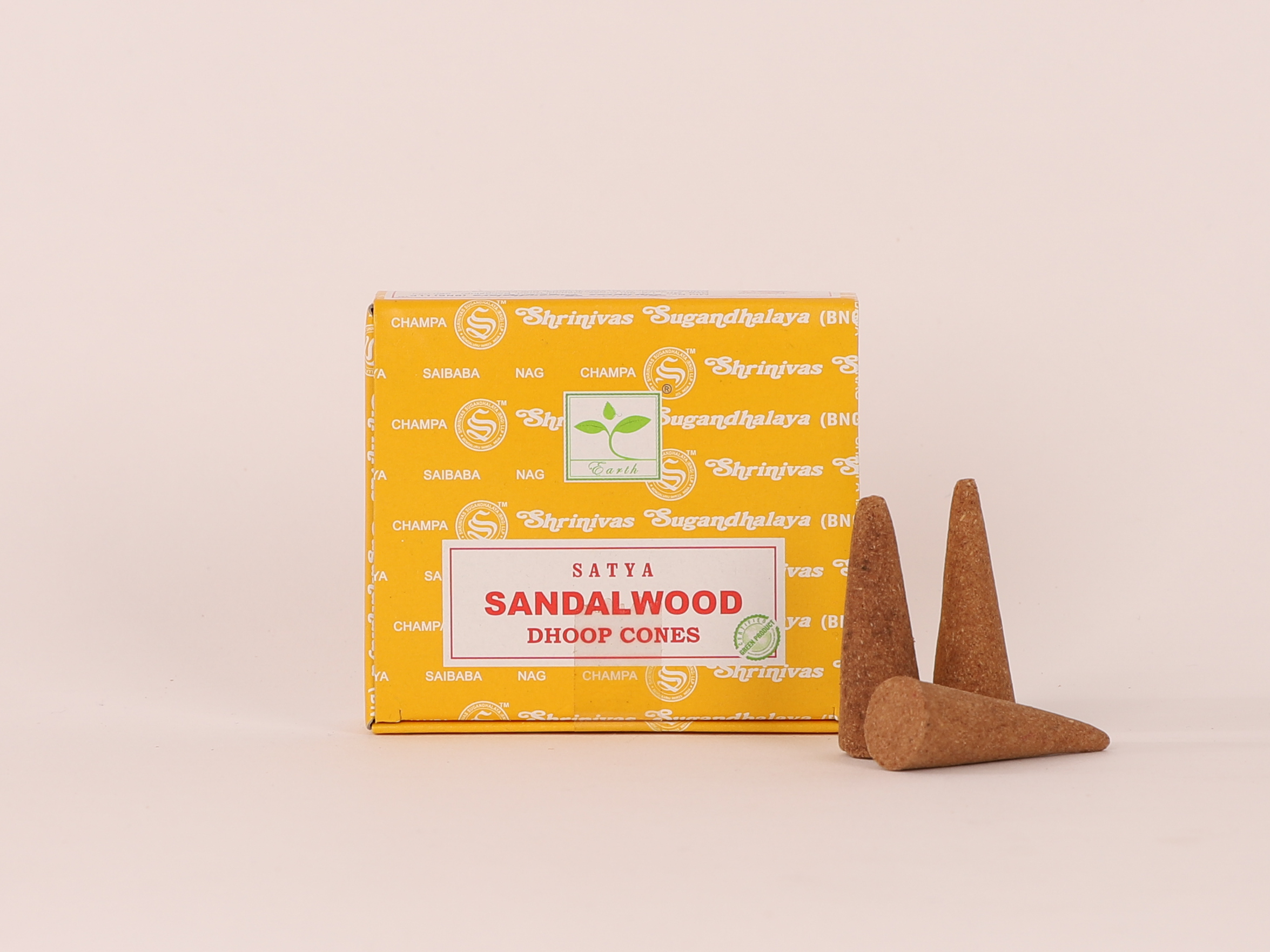 Lot de 5 encens Satya Sandalwood en cônes 5 Lot de 5 encens Satya Sandalwood en cônes