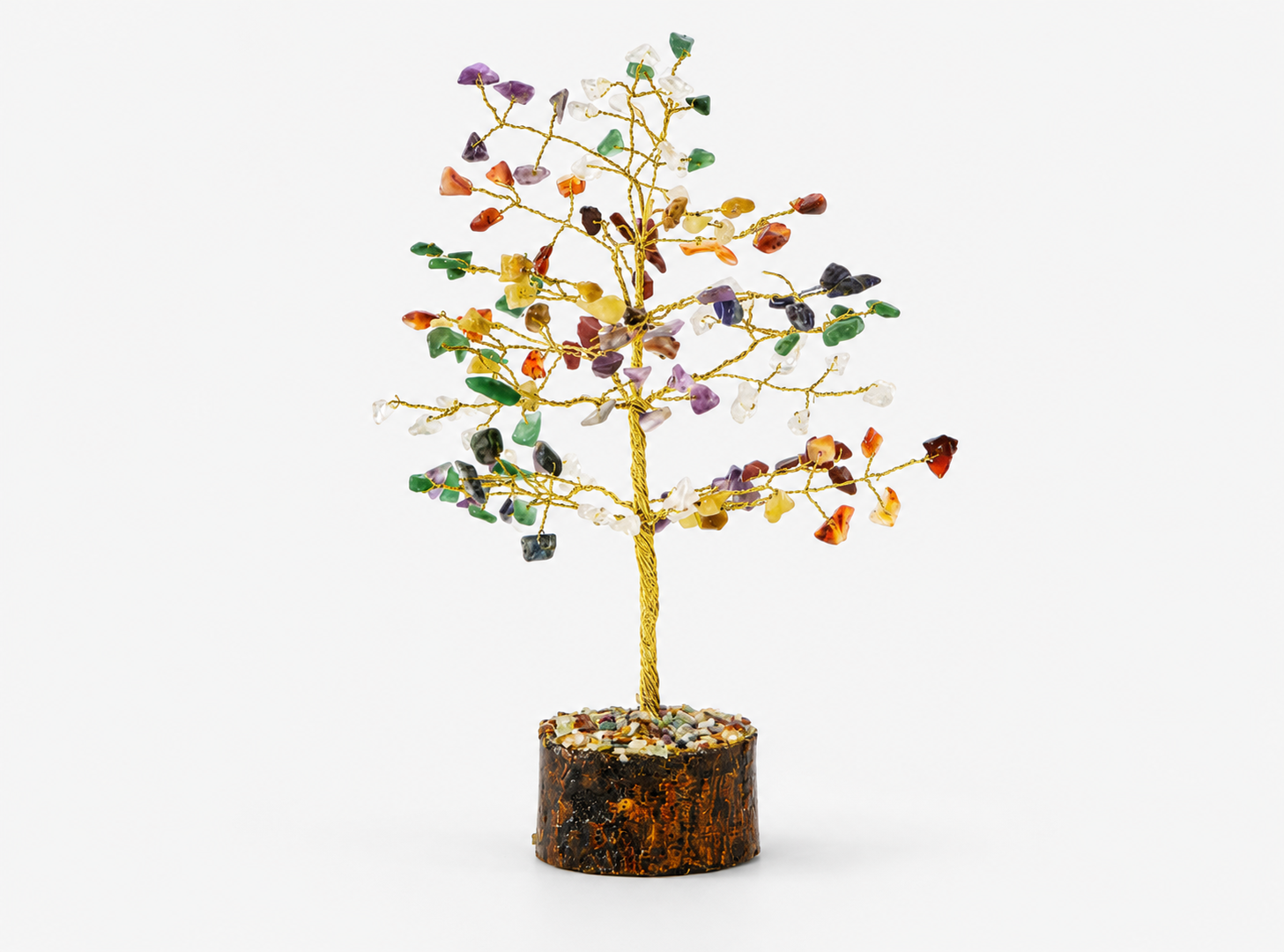 Arbre du bonheur 7 Chakras 19cm 1 Arbre du bonheur 7 Chakras 19cm