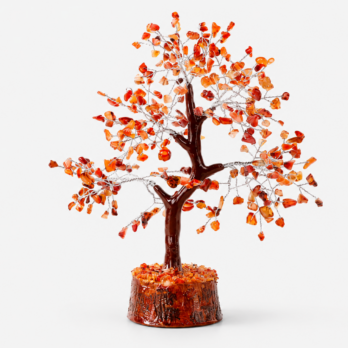 Arbre du Bonheur Cornaline 25cm